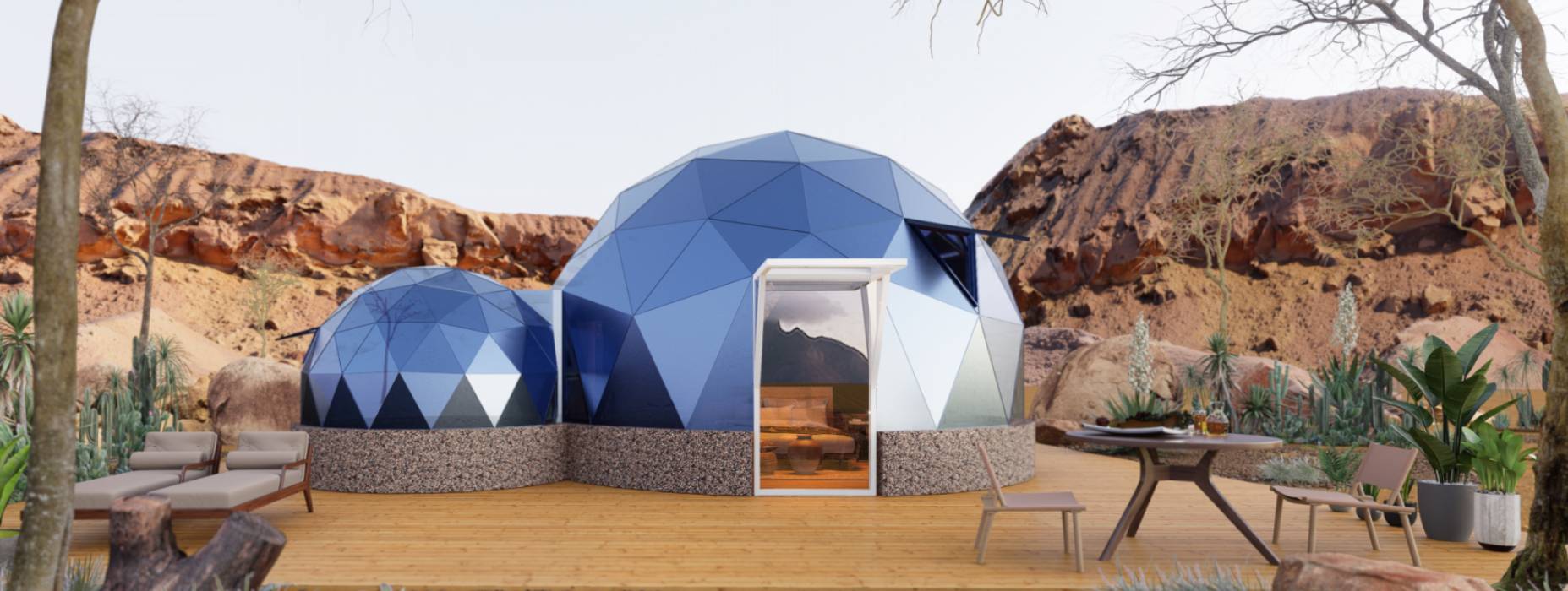 容城县球形智能光伏玻璃星空房